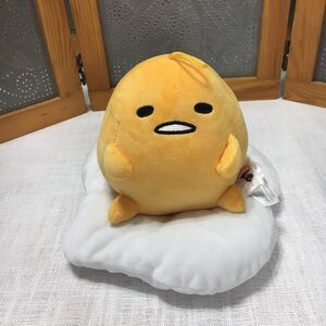 Sanrio Gudatama 10" Plush The Lazy Egg Plush Sitting Squishy Doll Yellow 2021